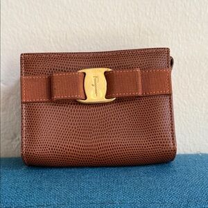 Salvatore Ferragamo lizard leather wallet
